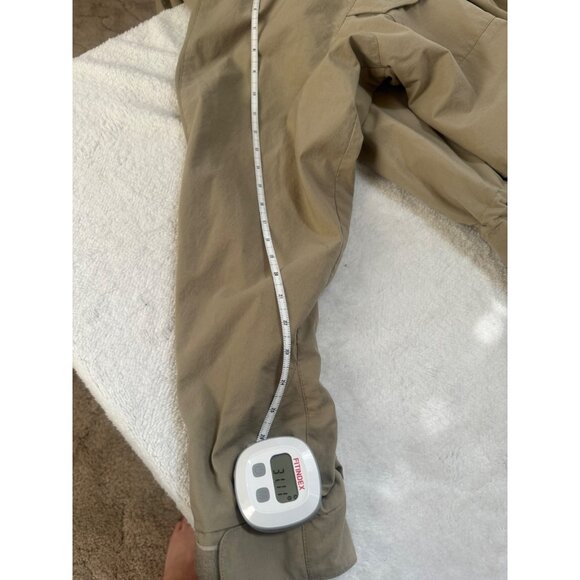 VTG Eddie Bauer Safari Jacket Coat Mens L Draw String Mock Collar Tan Mid-length - Picture 6 of 14